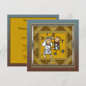 結婚記念日パーティーの招待状 招待状 (正面/裏面)