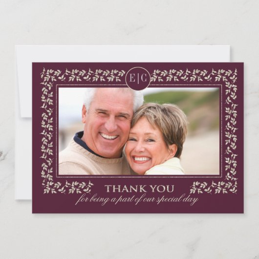 結婚記念日パーティー | オーダーメイド写真 サンキューカード (正面)