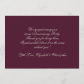 結婚記念日パーティー | オーダーメイド写真 サンキューカード (裏面)