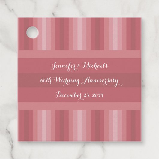 結婚記念日パーティー ブライダルシャワー ダスティローズ フェイバータグ (正面)