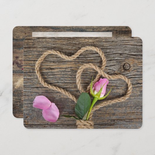 結婚記念日パーティー 招待状 (正面/裏面)