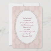 結婚記念日パーティー 招待状 (裏面)