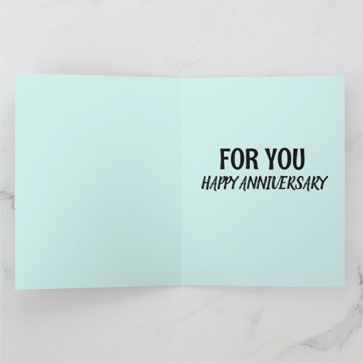 結婚記念日フランスのの夫メイドカード カード (内部)