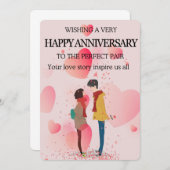 結婚記念日メッセージカード 招待状 (正面/裏面)