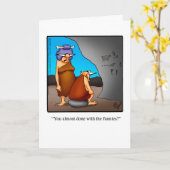 結婚記念日ユーモアグリーティングカード カード (黄色い花)