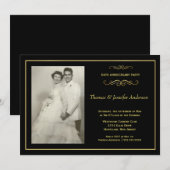 結婚記念日写真招待状 - 50周年 招待状 (正面/裏面)