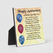 結婚記念日夫詩銘板 フォトプラーク (正面)