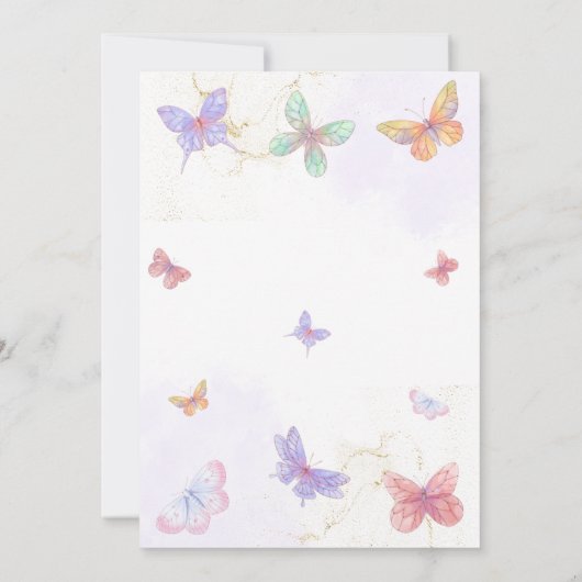 結婚記念日招待状カード 招待状 (裏面)