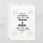 結婚記念日招待状 招待状 (裏面)