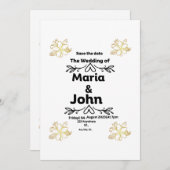 結婚記念日招待状 招待状 (正面/裏面)