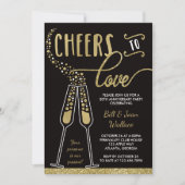 結婚記念日招待状、疑似グリッター 招待状 (正面)