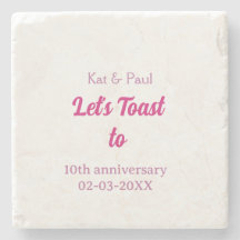 結婚記念日10周年おめでとう 名前 ピンク