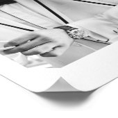 結婚記念日4枚写真コラージュ メモリーポスター ポスター (角)