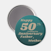 結婚記念日50周年を迎える マグネット (正面/裏面)