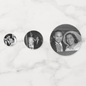 結婚記念日75周年パーティー装飾カスタム写真 コンフェッティ (正面)