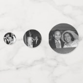結婚記念日75周年パーティー装飾カスタム写真 コンフェッティ (裏面)