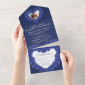 結婚記念日9周年パーティー オールインワン招待状 (貼ってはがせる)