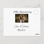 結婚記念日 カップル 名前 年 画像 テキストを追加 ポストカード (裏面)