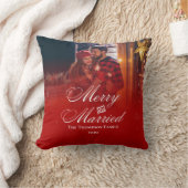 結婚記念日 カップル 名前 日付 現代 写真 クッション (ブランケット)