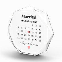 結婚記念日 カレンダー 写真入り オーダーメイド 結婚式当日