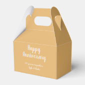 結婚記念日 ゴールド ホワイト 10周年 名前 日付  フェイバーボックス (裏面サイド)