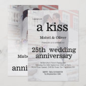 結婚記念日 フォト モダン シック インビテーション (正面/裏面)