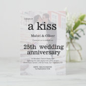 結婚記念日 フォト モダン シック 招待状 (スタンド正面)