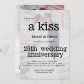 結婚記念日 フォト モダン シック 招待状 (正面/裏面)