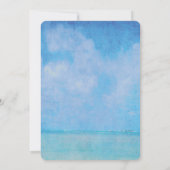 結婚記念日-ヨットと灯台の海洋 招待状 (裏面)