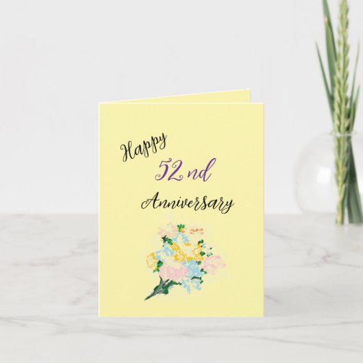 結婚記念日：ラブストーリー カード (正面)