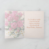 結婚記念日 - ローズとカモミール カード (内部)