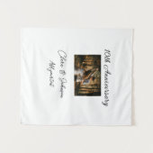 結婚記念日 名前 年 画像 テキスト カップルを追加 タペストリー (正面(横))