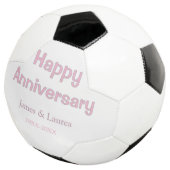 結婚記念日 名前 日付 年 ピンク グレー サッカーボール (3/4)