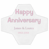 結婚記念日 名前 日付 年 ピンク グレー サッカーボール (フラット)