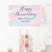 結婚記念日 名前 日付 年 ペーストルカラー  横断幕 (インサイチュ)