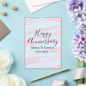 結婚記念日 名前 日付 年 ペールカラー  アクリル招待状 (インサイチュ (ウェディング))
