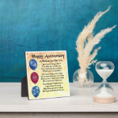 結婚記念日 夫への詩 プレート フォトプラーク (インサイチュ)