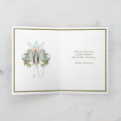 結婚記念日 宗教的 聖母マリア 花 カード (内部)