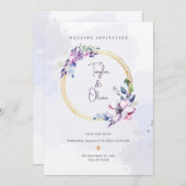 結婚記念日 招待状 (正面/裏面)