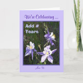 結婚記念日 招待状 (正面)