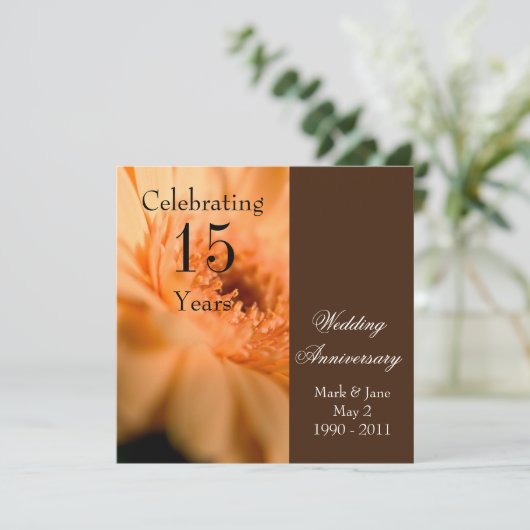 結婚記念日 招待状 (スタンド正面)