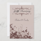 結婚記念日 招待状 (正面)