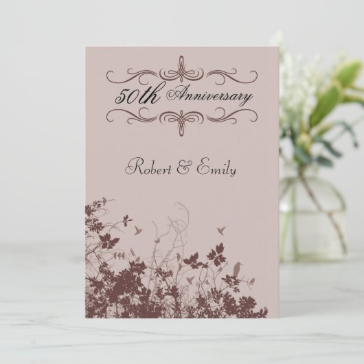 結婚記念日 招待状 (スタンド正面)