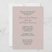 結婚記念日 招待状 (裏面)