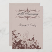 結婚記念日 招待状 (正面/裏面)