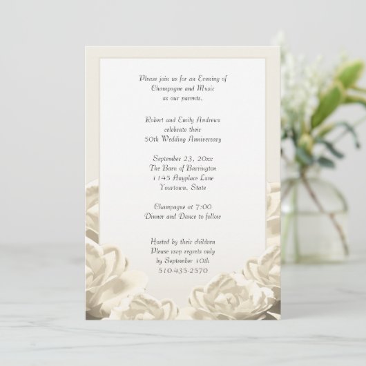 結婚記念日 招待状 (スタンド正面)