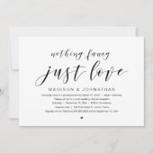 結婚記念日　特別なものは何もない。ただ愛だけ。 招待状 (正面)