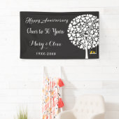 結婚記念日、記念パーティーの旗 横断幕 (インサイチュ)