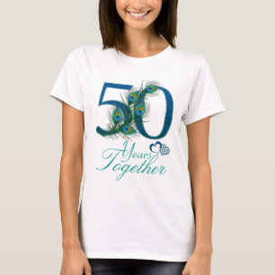 結婚記念日/50/50th/50 tシャツ