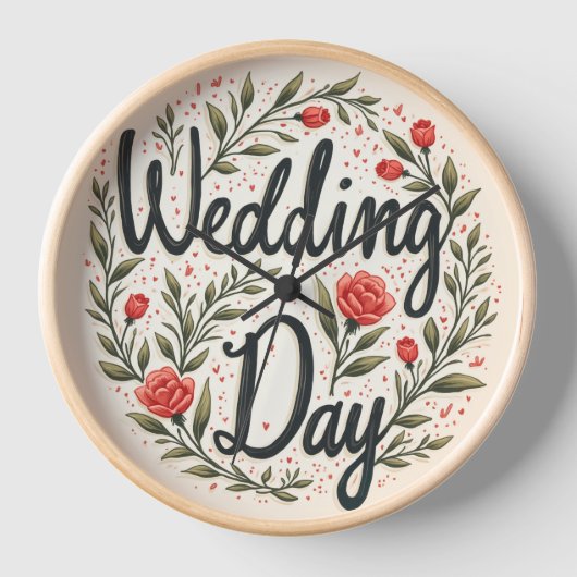 結婚記念時計 壁時計 (正面)